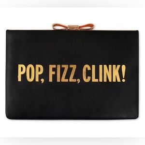 kate spade Black and Gold Clutch